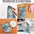 thumbnail image 4 of Roses Butterflies Kitchen Dish Towels 4 Pack Absorbent Hand Towels, Lint-Free 18"x28" Spring Flowers Fast Drying Hanging Dishcloths for Cooking Baking Home Clean, 4 of 7