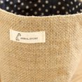 thumbnail image 3 of Tela de algodón maceta pequeños sacos colgando pequeña bolsa de almacenamiento de yute de rayas yute bolsa de almacenamiento colgante (punto azul), 3 of 5