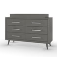 thumbnail image 7 of Child Craft Cranbrook 53" Interlocking 6-Drawer Double Dresser for Nursery or Bedroom, Anti-Tip Kit, Lunar Gray, 7 of 7