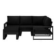 thumbnail image 2 of WestinTrends Montara 5-piece Outdoor Sectional Modular Patio Furniture Sofa Set, Black/Black, 2 of 15