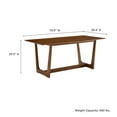 thumbnail image 3 of 71 inch Dining Table, Rectangle, Walnut Brown, Wood, Kitchen Cafe Bistro Hospitality Restaurant, Modern Contemporary, HB37217, 3 of 9