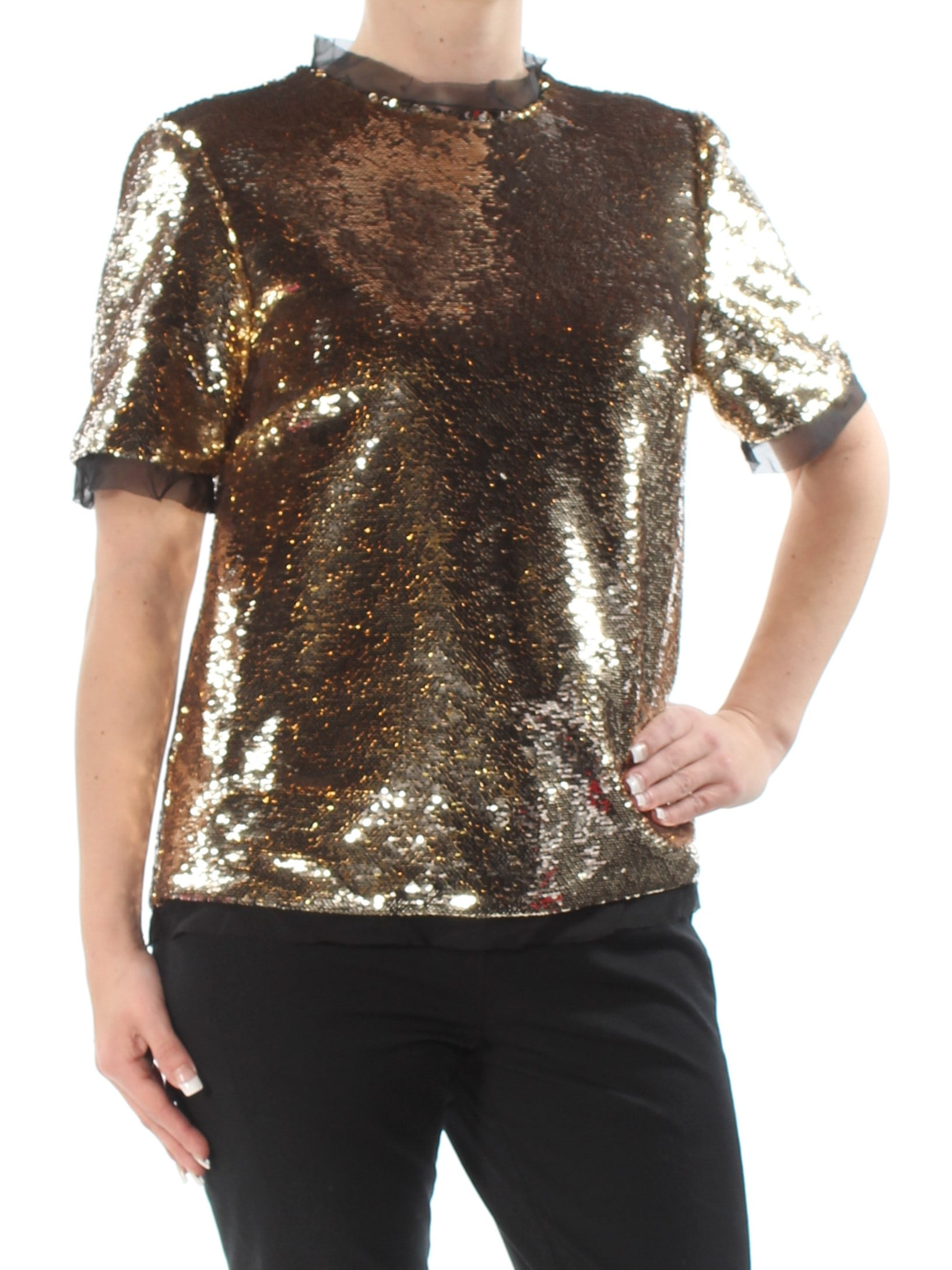 rachel roy sequin top