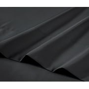 Mainstays Comfort Chill Microfiber Bed Sheet Set, Queen, Rich Black, 4 Piece