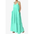 thumbnail image 3 of TheMogan Robe Longue Maxi à Volants Superposés Col en V pour Femmes avec Poche Décontractée, 3 of 6