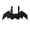 B001- Black, variant on Black Felt Cat Bat Wings with Jingle Bells for Halloween Cat, Cat Halloween with Kitten Accessories and Scary, for Cat with Black Wings and Jingle Bells for Halloween