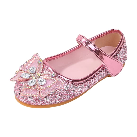 dmqupv Ballet Shoes For Kids Girl Children's And Older Kids' Shiny Shoes With Straps Slip Suitable For Banquets Performances And Casual Wear Red,Size for US 2