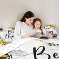 thumbnail image 5 of Homewish Happy Bee Kid Bedding Comforter Set, Rustic Sunflower Floral Twin Comforter Sets, Farmhouse Lake House Reversible Bedding Set, Ultra Soft Bedroom Decor, 2pcs, 5 of 8