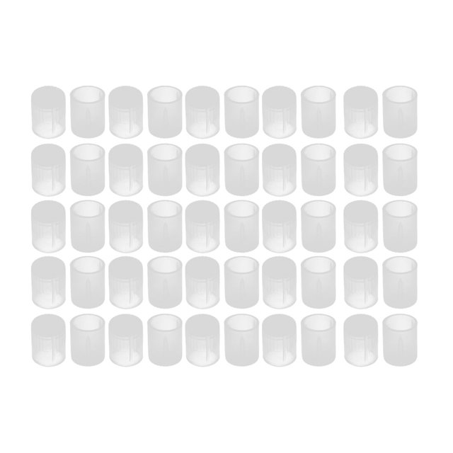 Unique Bargains 50Pcs 8mm Inner Dia PE Plastic End Cap Bolt Thread Protector Tube Cover