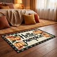 thumbnail image 4 of Zynviq 15.7" X 23.6" Area Rugs Pumpkin Thanksgiving Throw Rug Polyester Washable Beige Rectangular Small Rug for Front Door, 4 of 7