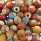 thumbnail image 5 of 200 Piezas de Cerámica, Sueltas, Arcilla Polimérica, Espaciador , a Granel, de Patrones Coloridos Hechos a Mano para Ha Macarena Granos sueltos redondos del espaciador, 5 of 8