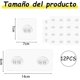 thumbnail image 2 of 12 Piezas Ganchos Adhesivos, Ganchos Adhesivos, Clavos Adhesivos, Impermeable, Transparente, Para Uso En Cocina, Baño, 2 of 3
