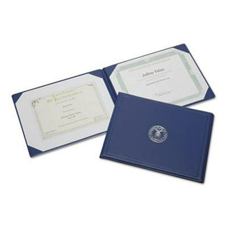AbilityOne 1153250 7510001153250 8.5 x 11 in. Award Certificate Binder Air Force Seal, Blue &