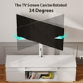 TV Stand with Mount and Power Outlet 59.1" Swivel TV Stand Mount for 32