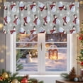 thumbnail image 5 of Valances for Windows Merry Christmas Rod Pocket Cafe Window Treatments Valance Curtains for Kitchen Bathroom Laundry Basement Windows 60"x14", 5 of 7