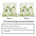 thumbnail image 6 of St. Patricks Day Pillow Covers 20x20 Inch Set of 2 Shamrock St Patricks Day Outdoor Throw Pillow Covers Rustic Spring Floral Decorative Pillowcases Cushion Covers for Couch, 6 of 6