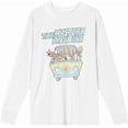 thumbnail image 4 of Scooby Doo The Mystery Machine Adult White Crew Neck Long Sleeve Tee-Large, 4 of 6