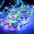 thumbnail image 1 of Guirnalda de luces LED para exteriores luces solares impermeables para decoración Ehuebsd para fiesta de Navidad de vacaciones 100200 unidades, 1 of 7