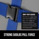 thumbnail image 3 of Correas de equipaje GORILLA GRIP Heavy Duty, paquete de 4, ajustables, azules, 3 of 9