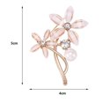 thumbnail image 6 of Fasijew Women Flower Brooch Cardigans Brooch Flower Brooch Shiny Lightweight Exquisite Clothes Decoration Sweater Coat Collar Decor Clothes Pin, 6 of 7