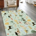 thumbnail image 2 of Cartoon Farmhouse Area Rugs 2.7'x5', Washable Small Throw Rugs for Kitchen Bedroom, Cute Watercolor Cabin Animals Trees Green Indoor Outdoor Rug Non-Slip Low Pile Carpet Runner Reversible Floor Mats, 2 of 8