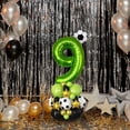 thumbnail image 5 of 40-Inch Green Football Number Balloon – Soccer-Themed Latex & Foil Decor for Boys’ 1st–9th Birthday (Paper), 5 of 6