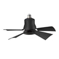 thumbnail image 3 of TISHITA Ceiling Fan with Light Modern Ceiling Fan for Laundry Rooms Home Dining Room Black, 3 of 8