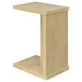 thumbnail image 6 of Clower Engineered Wood C-Shaped Sofa Side Table Light Oak, 6 of 10