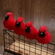 thumbnail image 4 of Estatuas de animales de aves y plumas artificiales, artesanías de jardinería hechas a mano, decoración del hogar, adornos de Navidad, pájaros de simulación, 8 Uds., 4 of 4