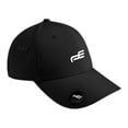 thumbnail image 3 of Gorra de golf con soporte para tee, marcador de pelota, ajustable, transpirable, gorra de béisbol Negro, 3 of 6