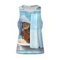 thumbnail image 4 of Haiem Funny Cat Taking a Bath Men Workout Tank Top Gym Bodybuilding Sleeveless Muscle T Shirts Athletic Tank Breathable Workout Shirt-Small, 4 of 9