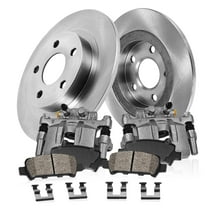 Callahan Brake Parts Brake Kit for Toyota Sienna 2004-2010 Rear Replacement Brake Rotors with Ceramic Brake Pads and Brake Calipers EBYK027396