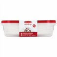 thumbnail image 1 of TakeAlongs Rectangular Food Storage Containers, Ruby Red, 2 Pack, 1 of 1