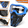 thumbnail image 3 of Máscara táctica con gafas de seguridad para niños compatible con Nerf, 3 of 7