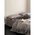thumbnail image 1 of Nvzi Juego de sábanas, juego de sábanas y fundas de almohada, juego de cama individual, ropa de cama de hotel, decoración del hogar (gris), 1 of 5