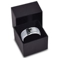 thumbnail image 3 of Tungsten Heart Yin Yang Dog Cat Lovers Band Ring 8mm Men Women Comfort Fit Gray Step Bevel Edge Brushed Polished, 3 of 4