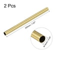 thumbnail image 2 of Uxcell 14mm OD 0.5mm Wall Thickness 200mm Length Brass Round Tube 2 Pack, 2 of 5