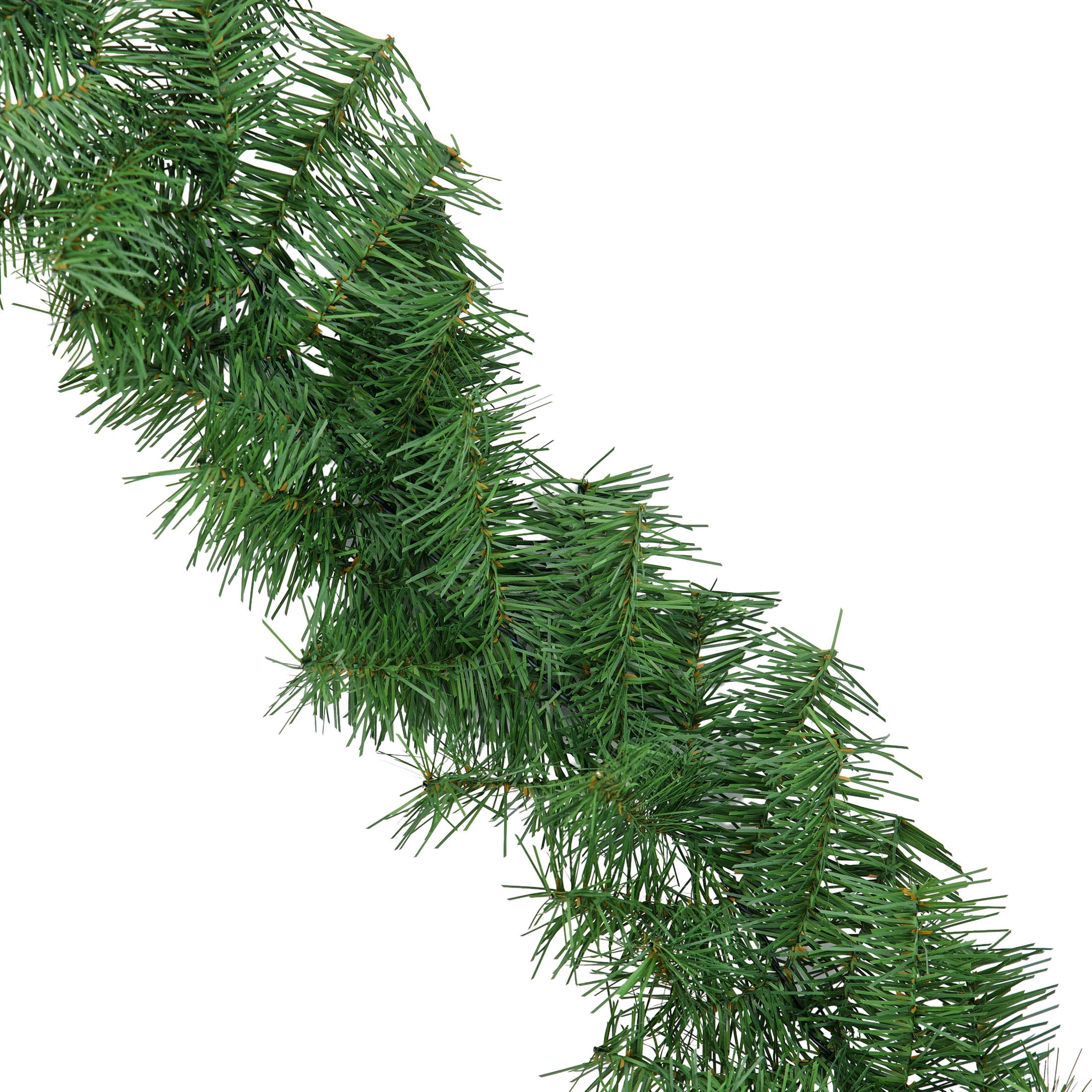 Evergreen Branch Unlit Artificial Christmas Garland, Green, 12', by Holiday Time