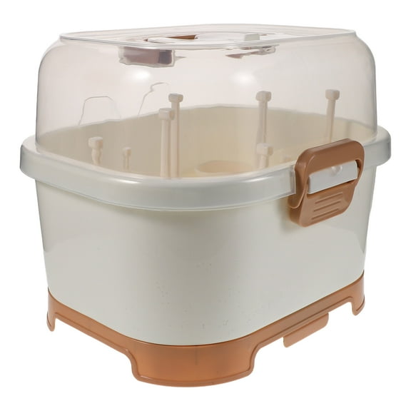 OUNONA Milk Bottle Holder Storage Box Portable Durable Organizer for Kitchen