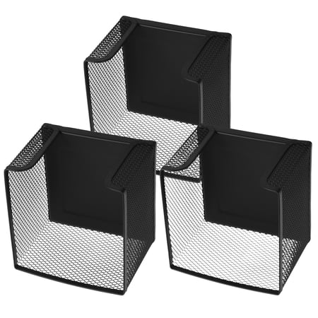 AURARMLET 3-Piece Mesh Desktop Organizer Set with Memo Paper Holder for Easy Setup and Office Storage