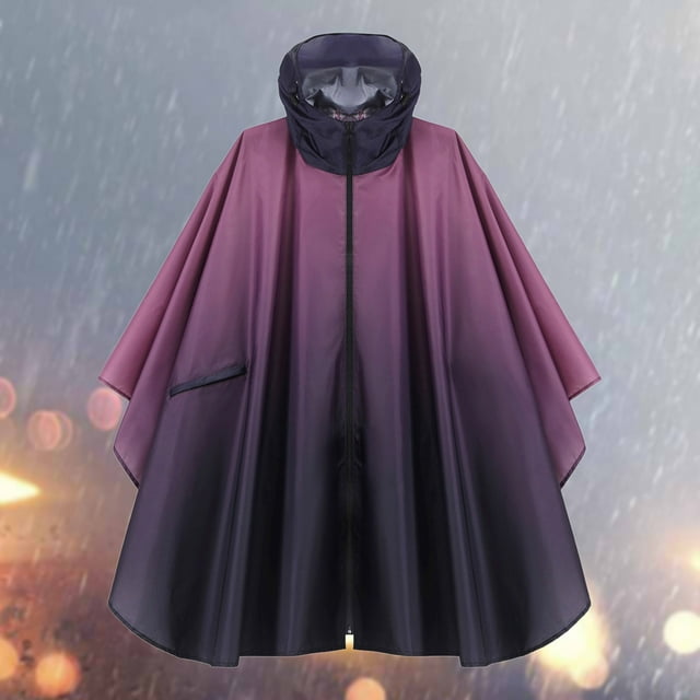 Poncho de Pluie Imprimé Cape Extérieure Costume de Pluie Idéal pour le Cyclisme la Randonnée et Diverses Activités Extérieures