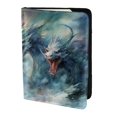 thumbnail image 2 of Pofeuu Ink Style Wave Dragon Print Travel Document Organizer Passport Holder Men Women for Family (6.5 in x 4.5 in),Wallet Holder Credit Card Clutch Bag Case, 2 of 5