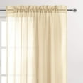 thumbnail image 2 of Dwcn Cortinas Transparentes De Gasa Semitransparente Con Bolsillo Para Barra Para Dormitorio Y Sala De Estar, 52.0 X 89.8 In De Largo, Juego De 2 Paneles, 2 of 5