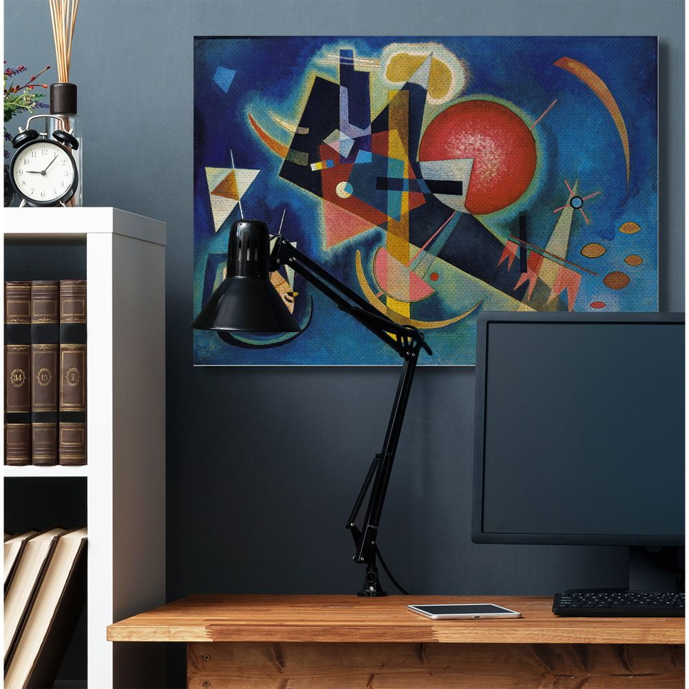 Stupell Industries In Blue Traditional Kandinsky Abstract Shape Painting Canvas Wall Art Design by Wassily Kandinsky, 36" x 48"