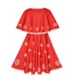 thumbnail image 3 of Girls Dress Red Cape Cloak Christmas Year Holiday Party 4, 3 of 9