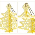 thumbnail image 2 of Adorno navideño Foohvr de cobre 3D colgante diseño estrella y árbol de Navidad, 2 of 5