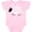 AD-Pink, variant on Sheep Curly Wool Lamb Cute Boys or Girls Baby Bodysuit