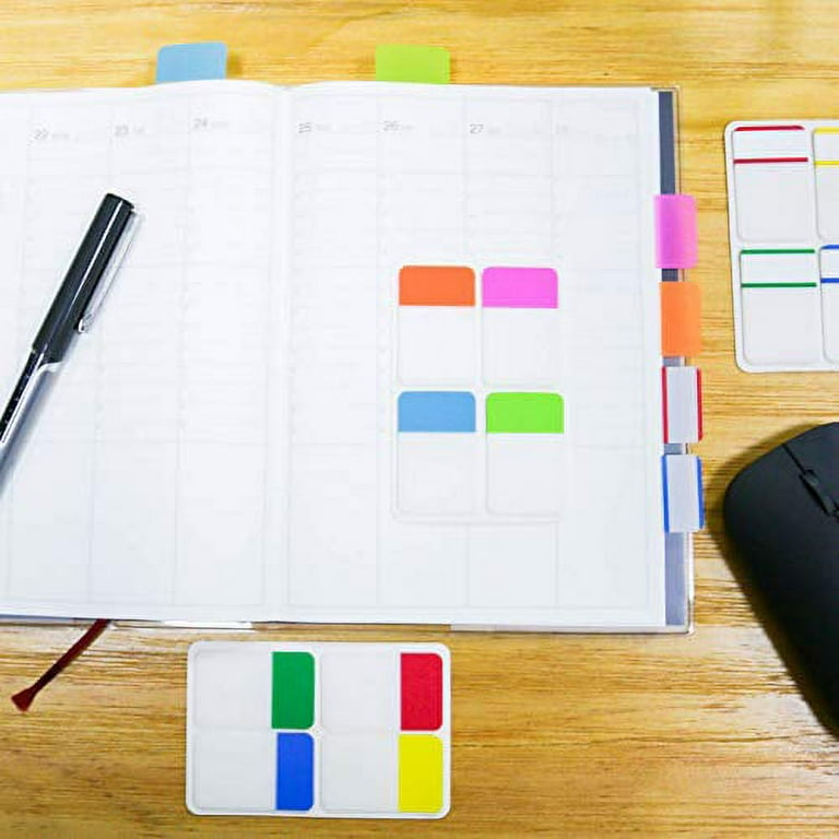 KIMCOME File Index Tabs 1 Inch Sticky Flags 480 Pcs, Colored KIMCOME File Index Tabs 1 Inch Sticky Flags 480 Pcs, Colored