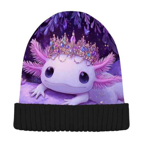 joogoo Axolotl Dreamy Butterfly Beanie Hats Cuffed Winter Warm Knit Thick Beanies