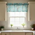 thumbnail image 4 of Yaayu 2D Print Kitchen Curtain Valance, Washable Polyester Short Window Treatment, Home Decor, A, 4 of 7