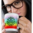 thumbnail image 2 of 3drose, Kiss Me Im Irish on Rainbow, 11oz Two-tone Black Mug, 2 of 6